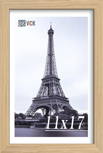 Miniatura 45 de VCK Portarretratos de madera negra de 5 x 7 pulgadas, para colgar en la pared, galería o mesa, 1 paquete