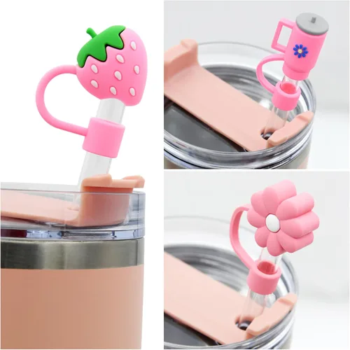 Miniatura 2 de Tapa para vasos Stanley, compatible con vasos de 30 y 40 onzas, tapas reutilizables a prueba de polvo, fundas para regalos de Navidad 6