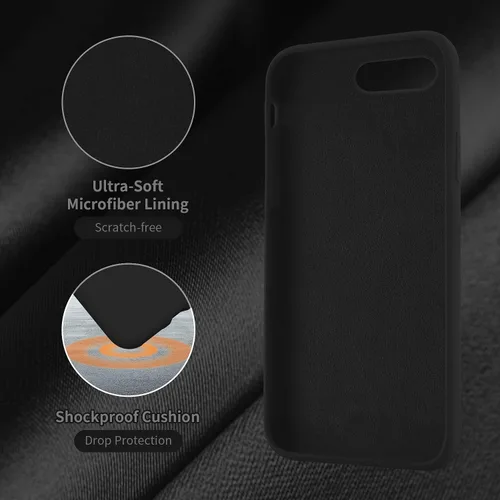 Miniatura 5 de Cordking Funda diseñada para iPhone 8 Plus, diseñada para iPhone 7 Plus, funda de teléfono de silicona ultra delgada a prueba de golpes
