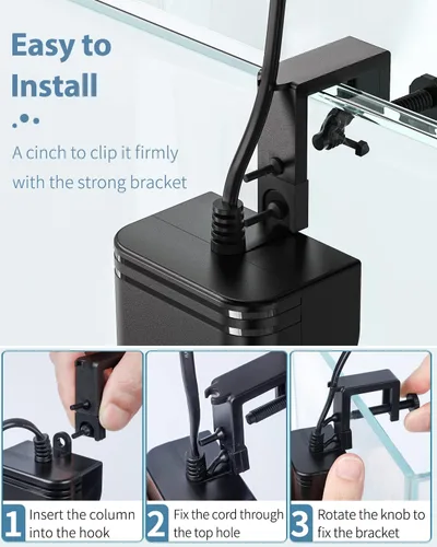 Miniatura 5 de Kit de adorno de volcán para acuario Uniclife Errupción volcánica con mini bomba de aire, foco LED rojo, piedra de aire burbujeador, tubo de línea