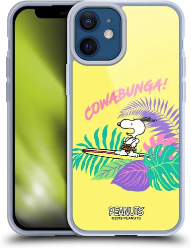 Miniatura 121 de Head Case Designs Peanuts Tropical Surf Snoopy Aloha Disco Gel Funda con licencia oficial [protección de grado militar] compatible con Apple iPhone