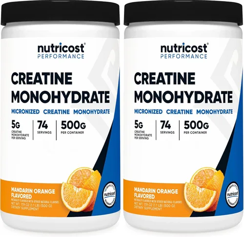 Miniatura 11 de Monohidrato de creatina Nutricost, 100 porciones, 0,18 oz por porción, monohidrato de creatina pura, Paquete de 1, 1