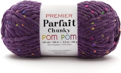 Miniatura 14 de Premier Yarns Parfait Chunky Pom Pom 2107-11 Caramelo Crujiente