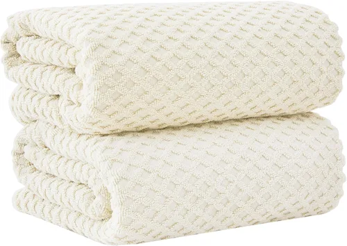 Miniatura 104 de Great Bay Home - Toallas de mano 100% algodón blanco, 6 toallas de baño suaves para manos, altamente absorbentes y de secado rápido, colección