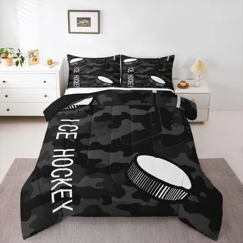 Miniatura 31 de Erosebridal Juego de edredón de béisbol tamaño individual, juegos de ropa de cama deportiva para niños, edredones y juegos de ropa de cama de nido
