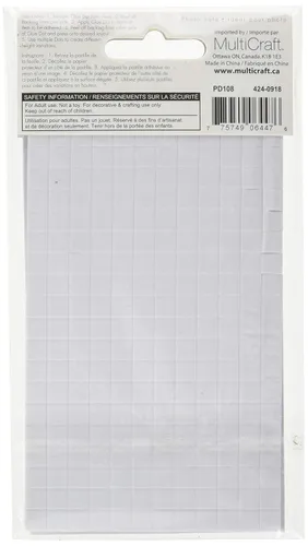 Miniatura 2 de Forever in Time PD108 3D Pop Dots - Soporte cuadrado de espuma de doble adhesivo, 1/4 pulgadas, 528 por paquete, color blanco