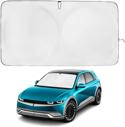 Miniatura 184 de Kinder Fluff Parasol para parabrisas Protección solar reflectante patentada para automóvil, certificado 99% de bloqueo UVR, interior fresco