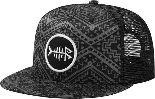 Miniatura 10 de BASSDASH Gorra de Camionero de Ala Plana Ajustable con Snapback y Malla para Hombres y Mujeres
