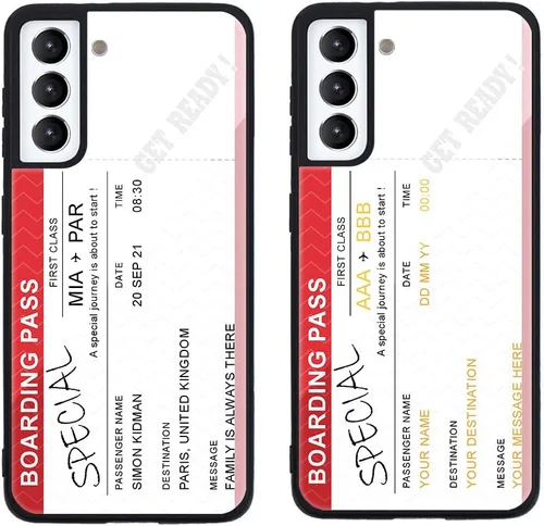 Miniatura 19 de Funda de teléfono personalizada para Samsung Galaxy S22+ / S22 Plus 5G, funda de TPU suave de vidrio templado antiarañazos personalizada con foto