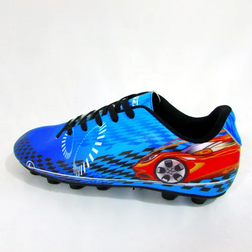 Miniatura 6 de Vizari Racer - Zapatos de fútbol para niños pequeños y pequeños, diseño gráfico único con parte superior de cuero sintético resistente, suela