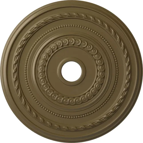 Miniatura 46 de Ekena Millwork CM25COFCS Cole Medallón de Techo, 25 3/8"OD x 3 3/8"ID x 1 3/8"P, pintado a mano Flash Cobre