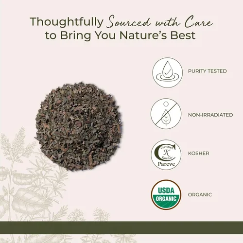 Miniatura 4 de Starwest Botanicals Hoja de ginkgo orgánica – Ginkgo Biloba, hierba seca de hojas sueltas para té y mezclas de hierbas, cortada y tamizada