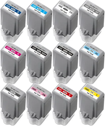 Miniatura 2 de LOMENTICS Cartuchos de tinta compatibles de repuesto para Canon PFI-1000