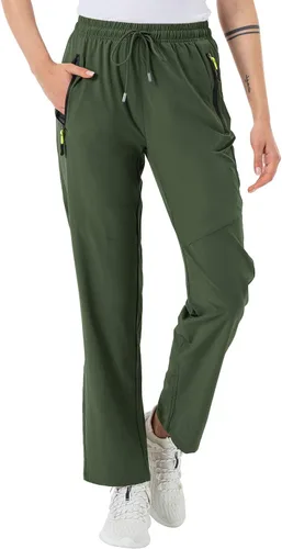 Miniatura 3 de BGOWATU Pantalones cargo de senderismo para mujer, de secado rápido, ligeros, resistentes al agua, con bolsillos con cremallera