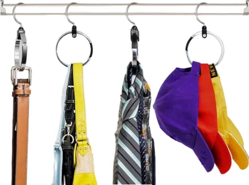 Miniatura 13 de ROLLY HANGER Perchas multiusos para armario, colgador de corbata y cinturón para armario, gran organizador de cinturón que ahorra espacio