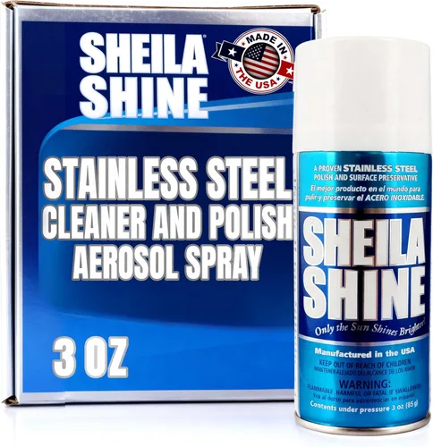 Miniatura 15 de Sheila Shine Limpiador y pulidor de acero inoxidable de 1 cuarto de galón Lata de 1 cuarto de galón Sin residuos y rayas Fabricado en Estados