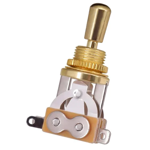 Miniatura 7 de JD.Moon Interruptor de palanca de 3 vías para guitarra eléctrica, interruptor selector de pastilla con perilla de punta de latón (negro)