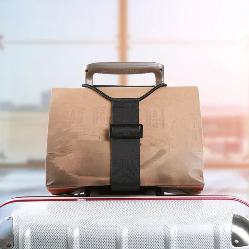 Miniatura 7 de Correas de conector de equipaje ajustables fuertes y multiusos, añade una bolsa, maleta fácil de viajar, cinturón de sujeción elástico flexible