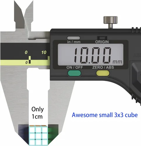 Miniatura 3 de Mini cubo 3x3 – Cube Lab 0.4x0.4x0.4 in cubo pequeño, cubo mágico suave más pequeño, regalo para niños y adultos (rosa)