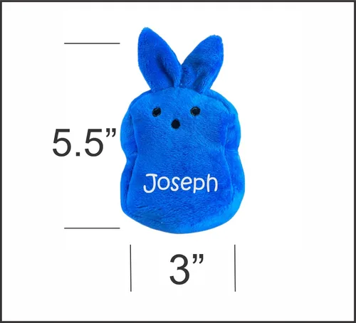 Miniatura 4 de Cesta de Pascua personalizada, tarjeta de regalo o soporte para dinero, idea de regalo de conejo (azul)