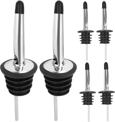 Miniatura 15 de Pafusen Paquete de 12 vertedores de botellas de licor, boquilla para verter licor para botellas de licor, boquilla dispensadora de aceite de oliva