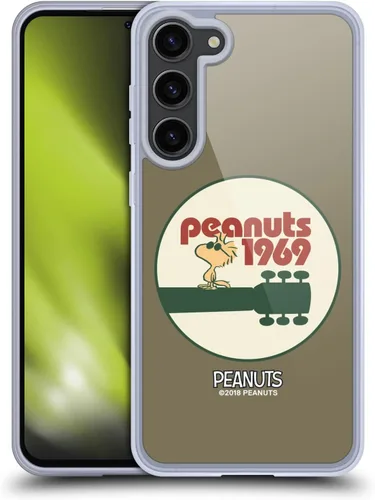 Miniatura 65 de Head Case Designs Funda de gel Woodstock 50th con licencia oficial de Peanuts Snoopy Guitar 1969 [protección de grado militar] compatible