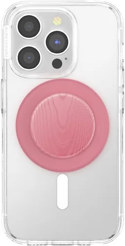 Miniatura 3 de PopSockets Agarre de teléfono para MagSafe, soporte magnético, soporte para teléfono, rosa - masilla de alumbre Moire