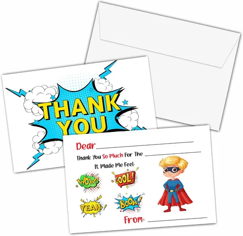 Miniatura 6 de Tarjetas de agradecimiento de camiones monstruo, tarjeta de agradecimiento con espacio para rellenar con temática de Monster Jam, notas