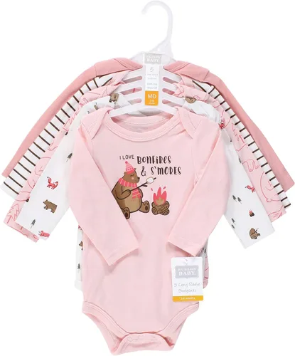 Miniatura 2 de Hudson Baby Body unisex de algodón de manga larga, para bebé