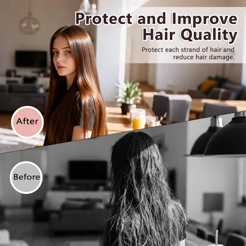 Miniatura 6 de Cepillo alisador de pelo inalámbrico, alisador de pelo portátil de viaje, mini plancha plana recargable 2 en 1 y cepillo alisador de cabello