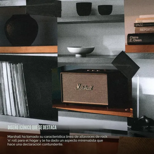 Miniatura 3 de Marshall Stanmore III Altavoz Bluetooth para el Hogar - Sonido Estéreo Fuerte con Controles de Graves y Agudos Alimentado con Enchufe Compatible
