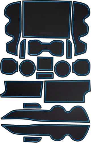 Miniatura 15 de CupHolderHero Compatible con accesorios Toyota Tundra 2014-2021 - Insertos de portavasos antideslizantes antipolvo, tapetes para consola central