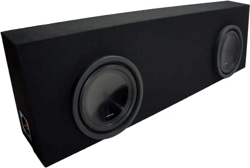American Sound Connection Camión regular universal de cabina Alpine SWT-10S4 subwoofers de audio para coche personalizado doble 10 "paquete de caja