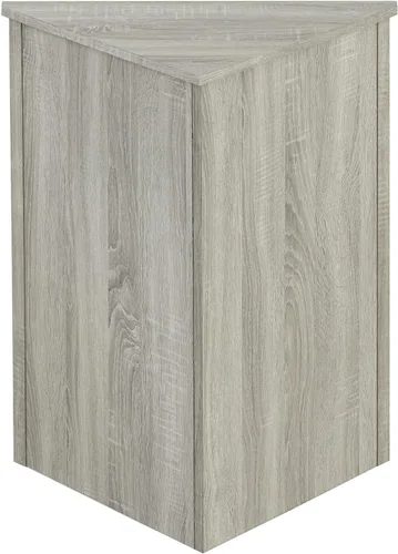 Miniatura 5 de Bellemave Armario de almacenamiento esquinero con 2 puertas y estantes ajustables de 2 niveles, armario de baño independiente para baño, sala