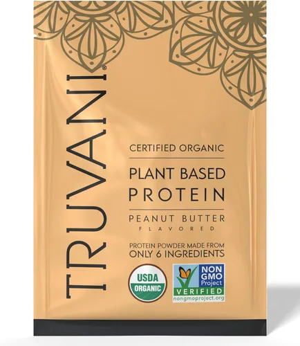 Miniatura 12 de Truvani Proteína vegana de guisante en polvo Matcha 0.71 oz de proteína orgánica a base de plantas 1 porción Keto Sin gluten y lácteos