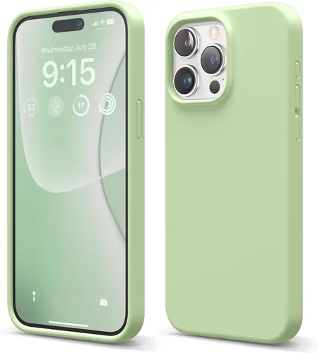 Miniatura 27 de elago Funda compatible con iPhone 15 Pro Max, de silicona líquida, funda protectora de cuerpo completo, a prueba de golpes, funda delgada
