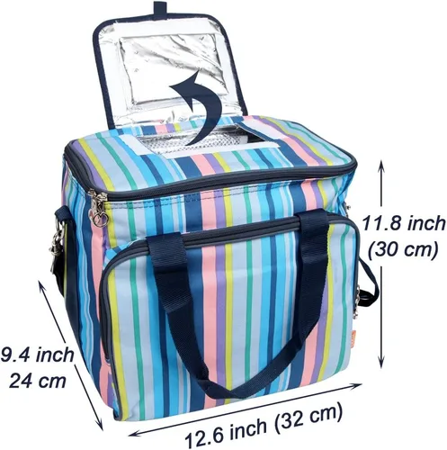 Miniatura 2 de Yodo 18L/25L Bolsa térmica, plegable suave – Aislante Hasta 4 – 6 horas, para Reunión familiar, fiesta, Playa, picnics, eventos deportivos