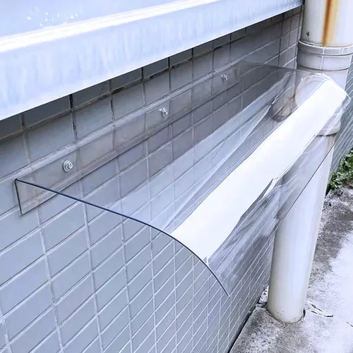 Toldo para ventana de patio, toldo invisible para puerta delantera, protección contra la lluvia y la nieve, refugio moderno de policarbonato para