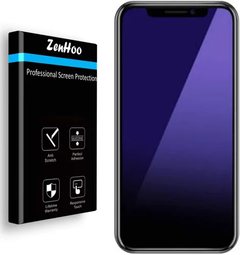 Protector de pantalla de vidrio templado antiluz azul [protección ocular] para iPhone 14 Pro, ZenHoo