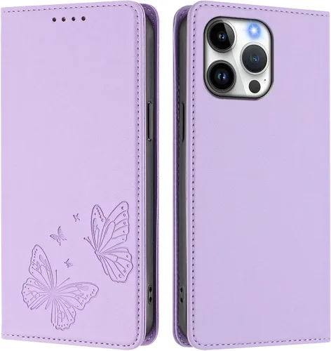 Miniatura 33 de Butterfly Embossed Leather Wallet Flip Case for Motorola Moto E22i 4G, Magnetic Closure, RFID Blocking Cover, Card Holder Black.