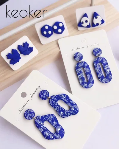 Miniatura 4 de KEOKER Plantillas de pantalla de seda para arcilla polimérica, kit de impresión de serigrafía reutilizable, para impresión en arcilla y otras joyas