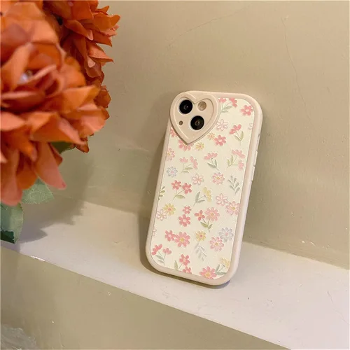 Miniatura 5 de Ownest Funda compatible con iPhone 13 Pro Max con bonito patrón floral de flores para mujeres y niñas, funda de silicona suave con protección