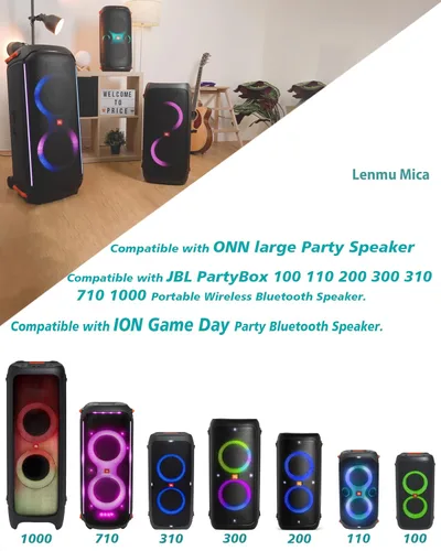 Miniatura 5 de Cable de alimentación de CA compatible con JBL PartyBox 320 310 110 120 100 200 300 710 1000 altavoz portátil ONN de repuesto para altavoz de fiesta
