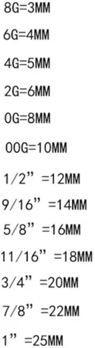 Miniatura 5 de SERYNOW Tapones y túneles de madera para oídos, de 0.315in a 82.0ft, Madera