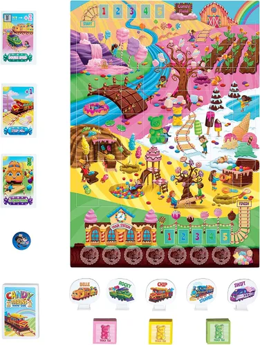 Miniatura 5 de Juego de mesa de trenes de caramelo - Un dulce juego cooperativo de trenes cubiertos de azúcar para niños de 4 años en adelante - Los niños aprenden
