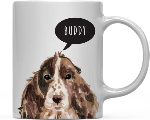 Miniatura 46 de Andaz Press Taza de café personalizada de 11 onzas para perro, Shih Tzu Shorter Haired Up Close, paquete de 1 Shih Tzu pelo más corto personalizado