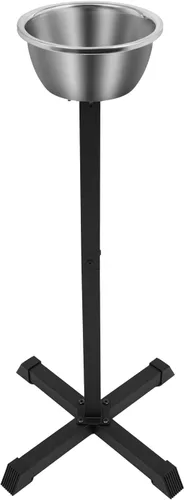Soporte de tiza portátil para gimnasio, 21.6 x 21.6 x 42.3 pulgadas, soporte independiente con tazón, para profesores de educación física, atleta,