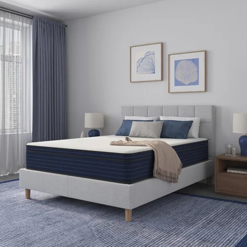 Miniatura 4 de NapQueen Tamaño Completo, Colchón Híbrido New Victoria de 10 Pulgadas con Gel Refrigerante Infundido, Resortes de Bolsillo y Espuma Viscoelástica