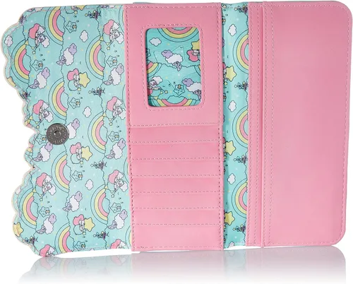 Miniatura 5 de Loungefly Sanrio Hello Kitty Little Twin Stars Rainbow Cloud - Cartera de tres pliegues Multi