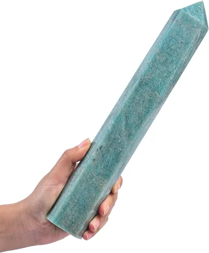 Miniatura 9 de AMOYSTONE Varita de obelisco hexagonal septario natural, torre de cristal curativo, 6 caras, pulida de 1.7 a 2 libras para reiki, chakra, regalos